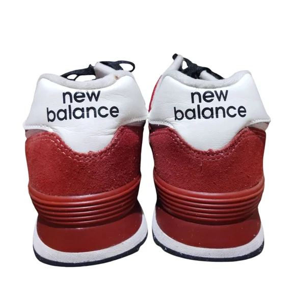 New Balance 574 Classic Red Black White Size 10.5